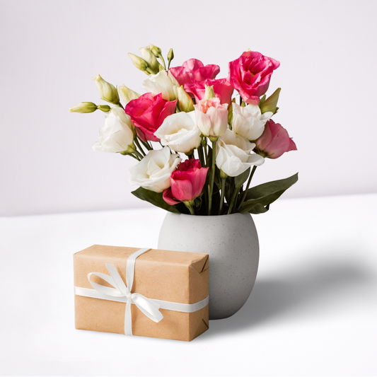 Vibrant Floral Bouquet in Basket