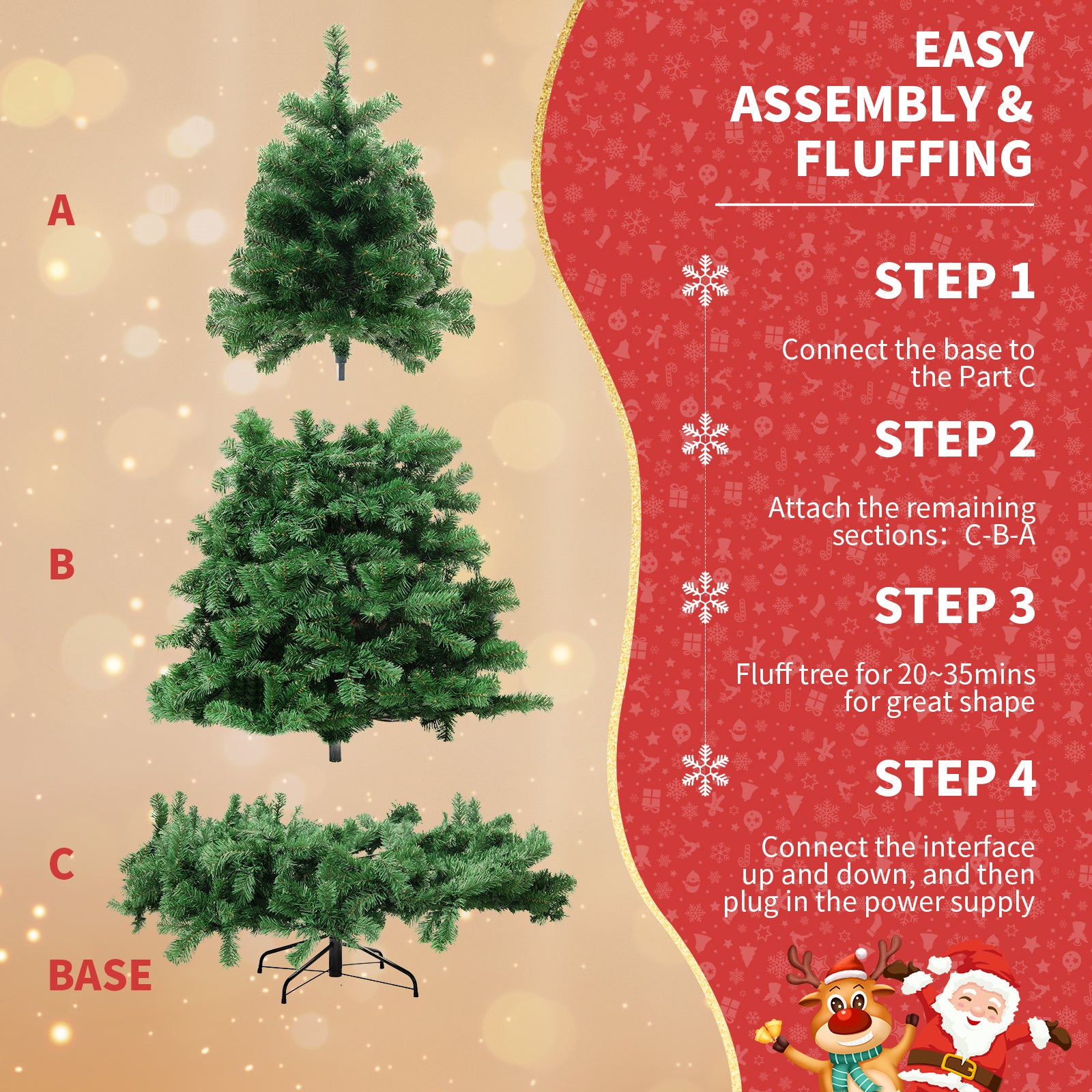 Christmas Tree PVC Artificial Snow Christmas Tree