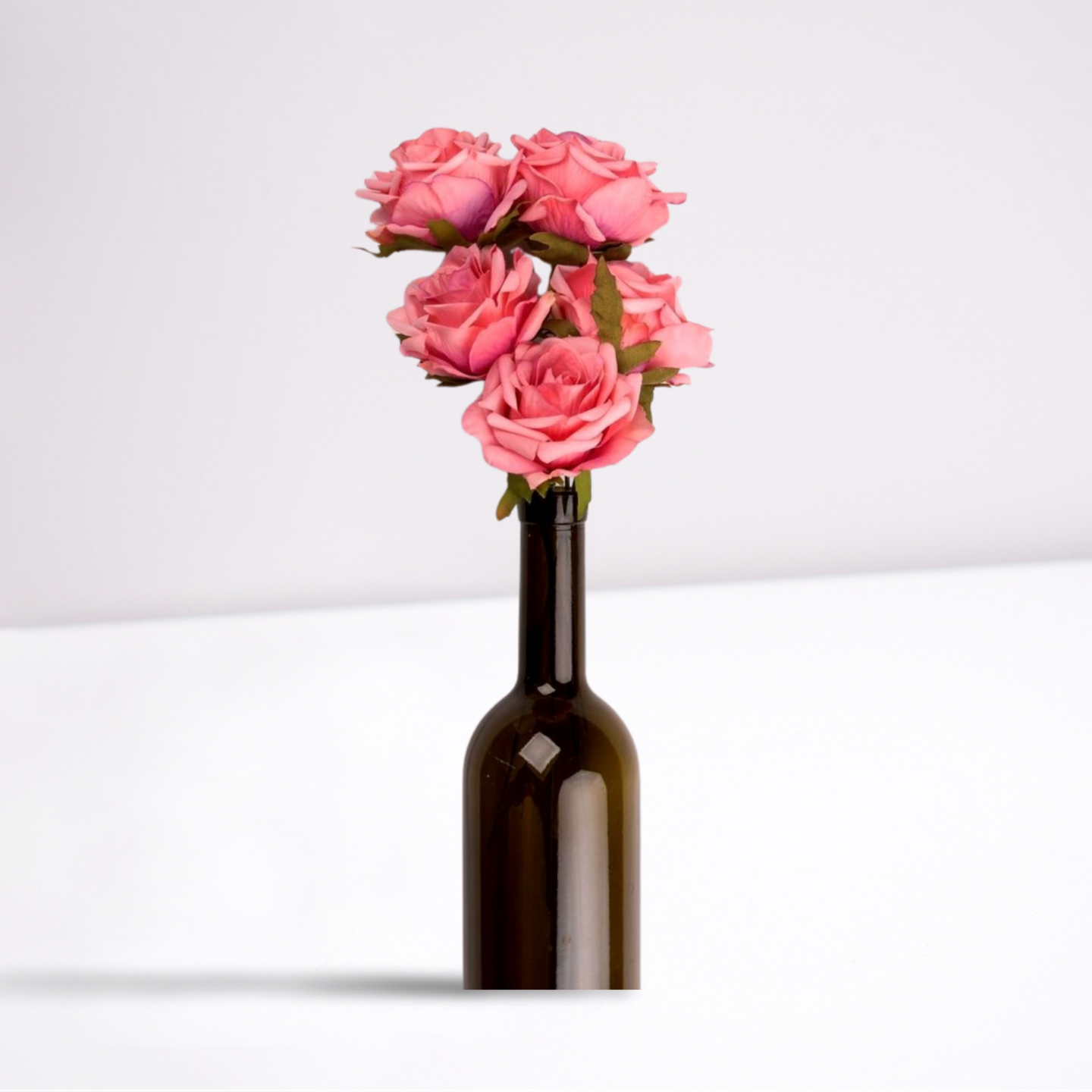 Romantic Rose Arrangement in Bottle
