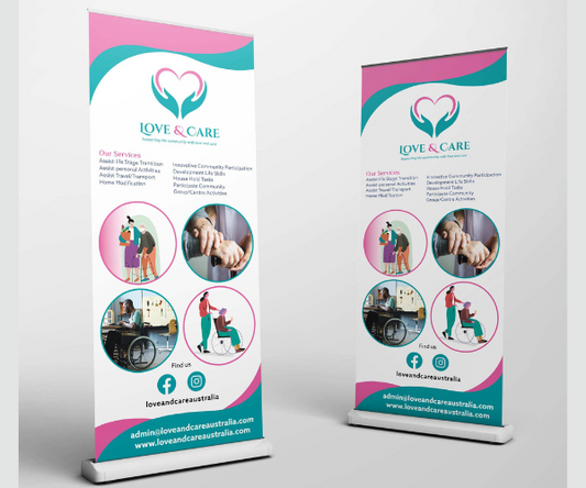 Twin Pullup Banner + Silver Base